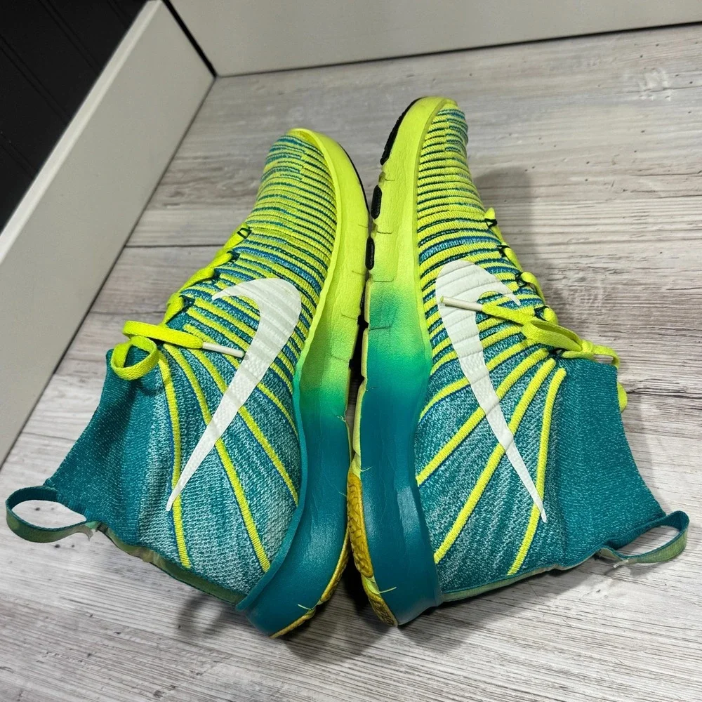 Nike Free Train Force Flyknit‎ Shoes Mens Size 9 Sneakers Rio Teal 833275-313